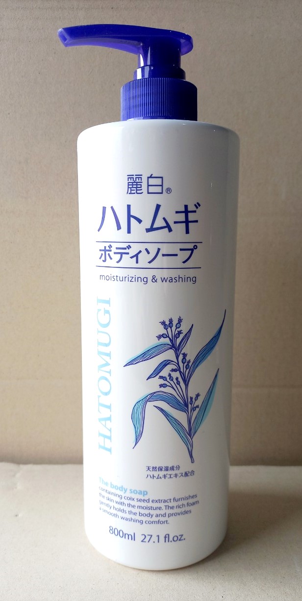 Sữa tắm sáng da HATOMUGI 800ml, Mã số: 4513574027077