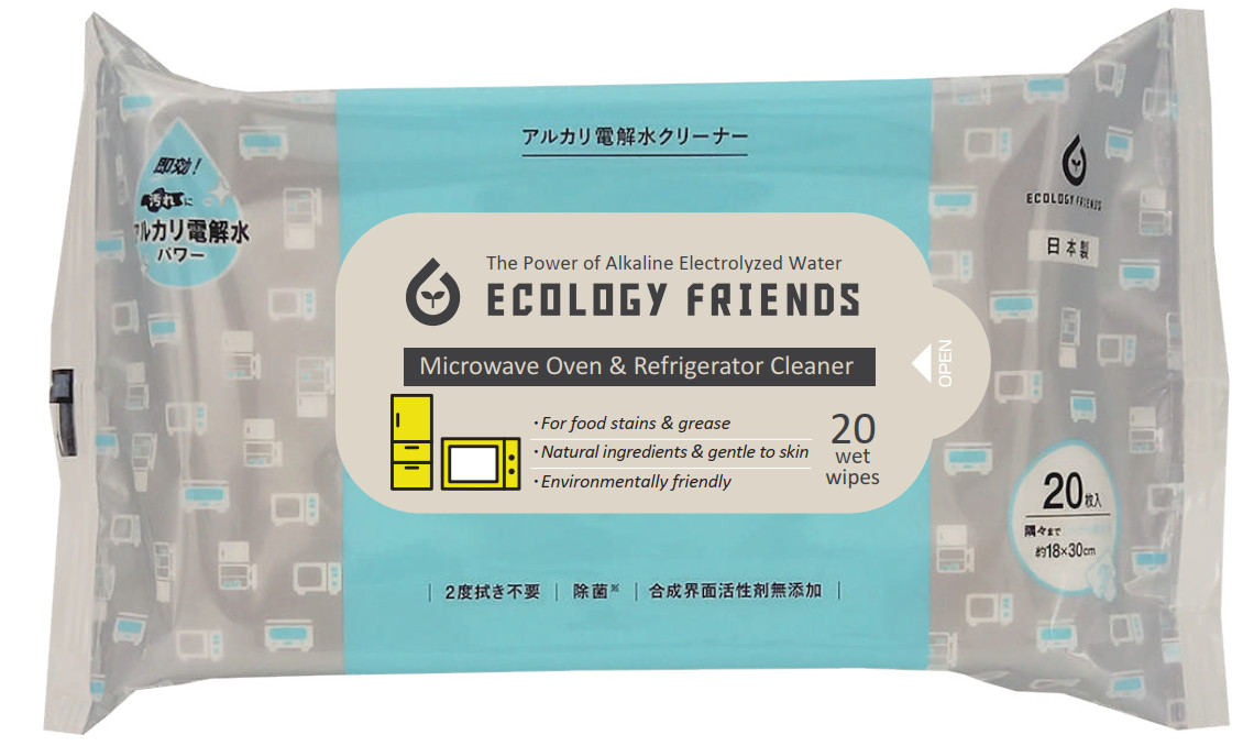 Khăn ướt đa năng thân thiện môi trường Ecology Friends (dùng vệ sinh lò vi sóng & tủ lạnh)- 20 tờ/gói - size 18x30cm/tờ