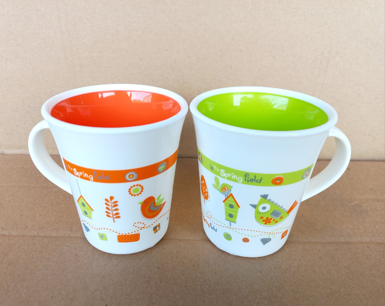 Ca uống nước có quai & hoa văn 300ml (8x9.5cm), Mã số: PN1051/1E