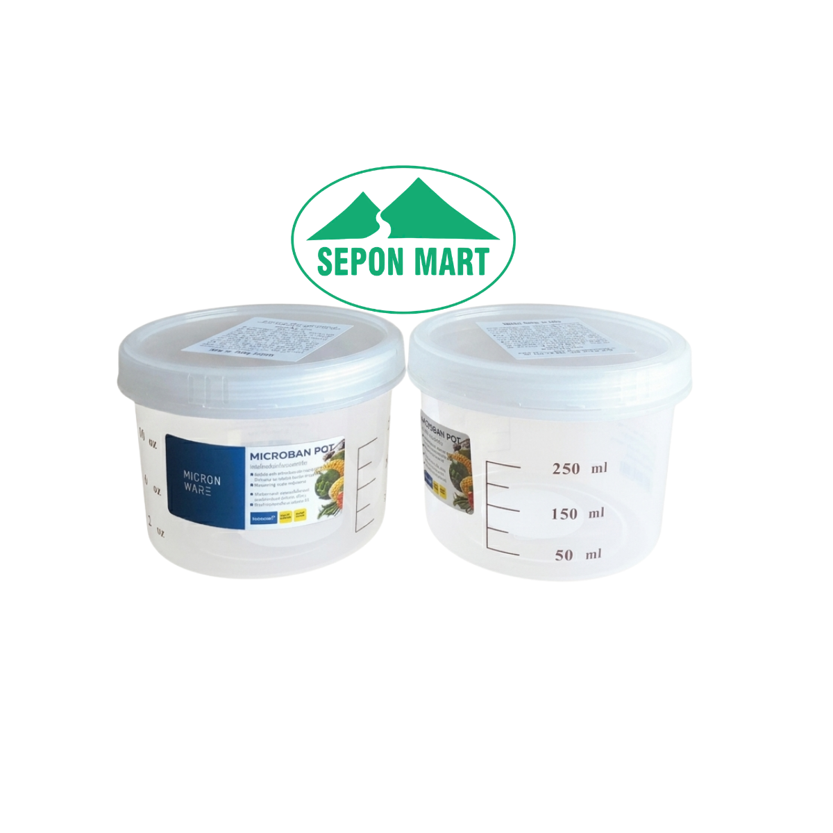 Hộp đựng thực phẩm, gia vị (kháng khuẩn & chia vạch tiện lợi) 450ml (10x7.5cm), Mã số: 5631
