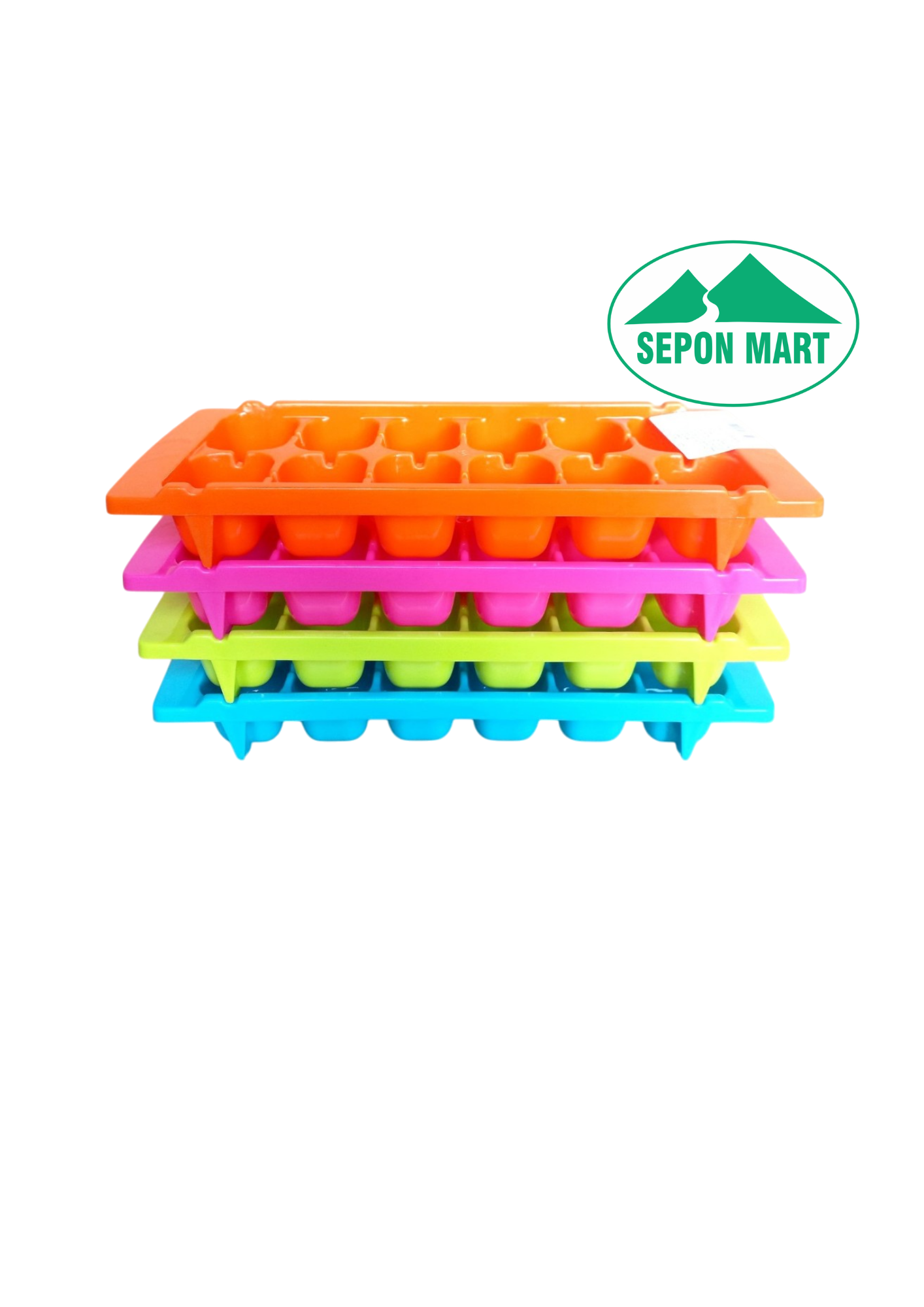 Khay làm đá nhựa màu 12 viên (11x28x4cm), Mã số: PN175