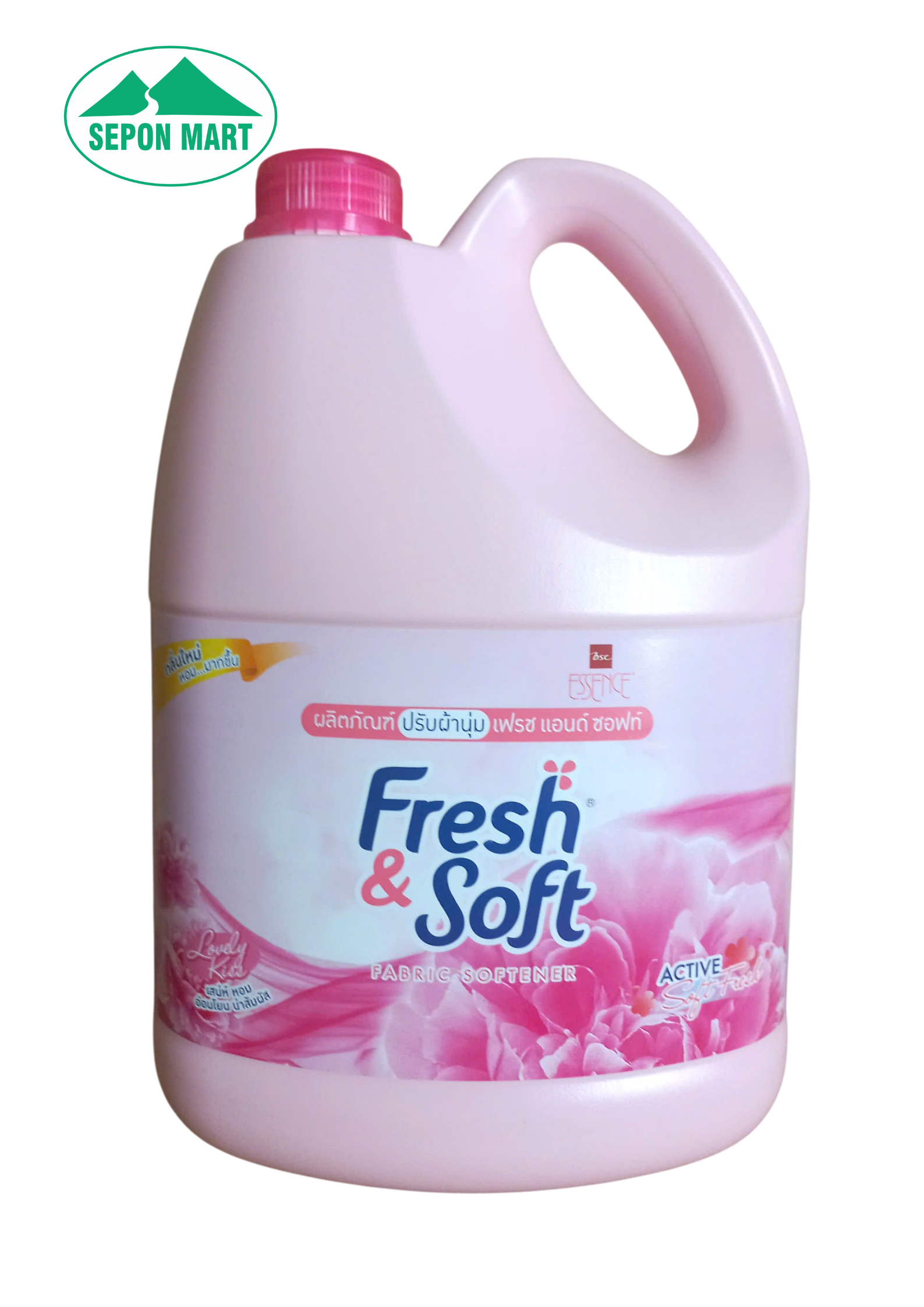Nước xã mềm vải Fresh & Soft 3600ml (Lovely Kiss - hồng)
