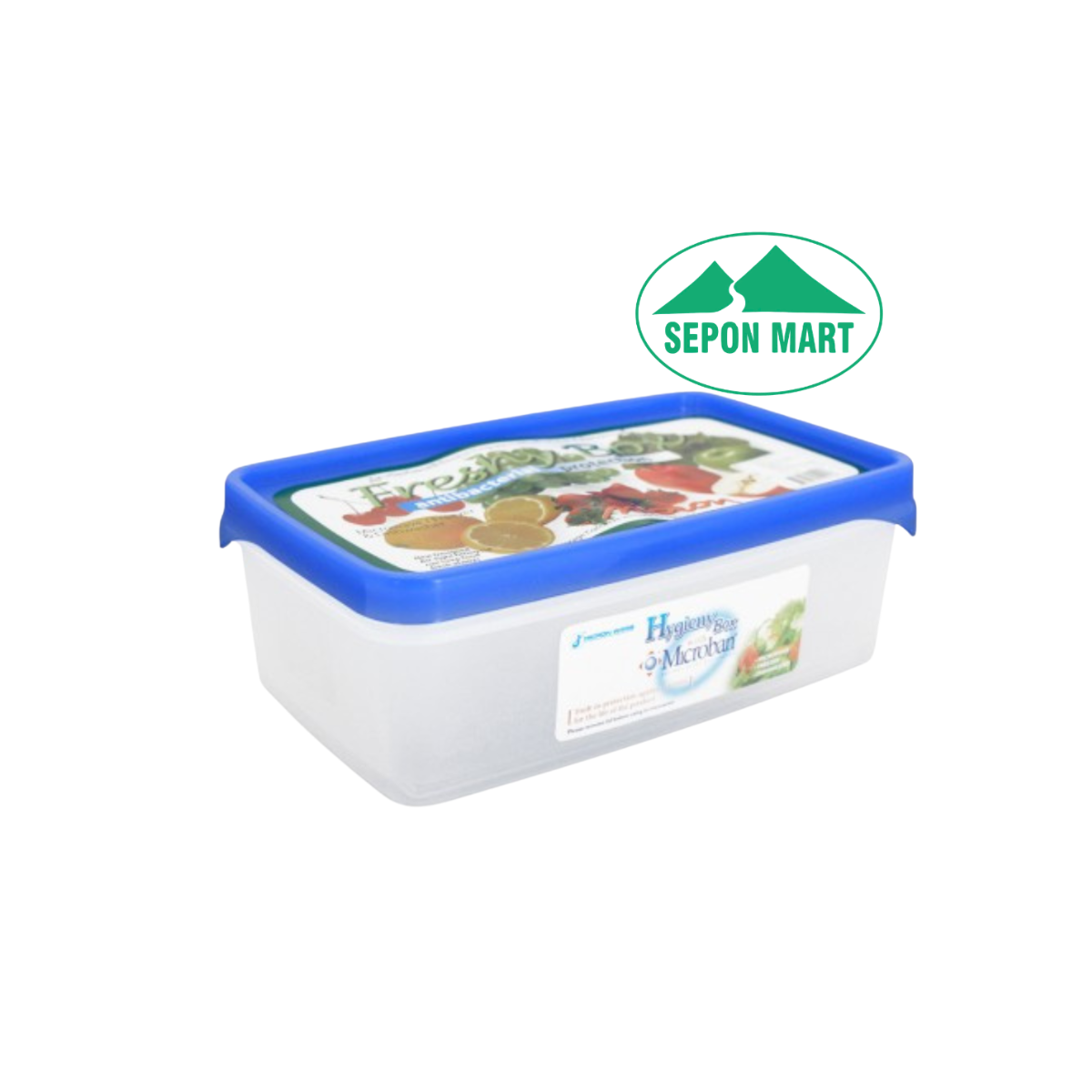 Hộp đựng thực phẩm kháng khuẩn dùng trong tủ lạnh & LVS 1000ml (12x 20.5x 7cm), Mã số: 5045