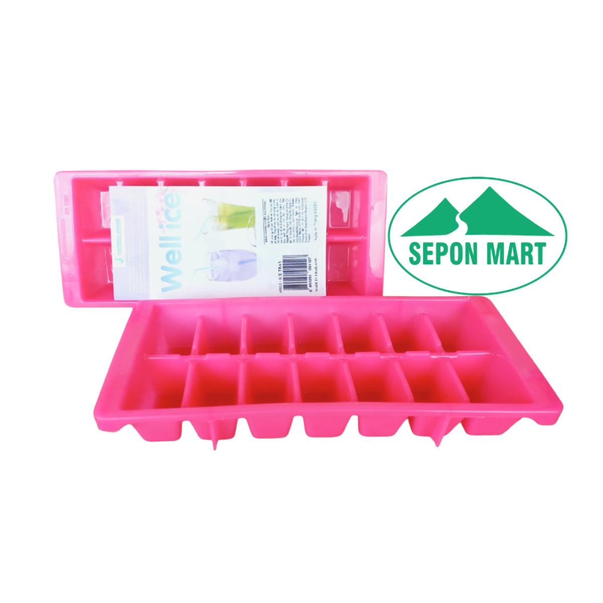 Khay làm đá nhựa màu 14 viên (11x17x3.5cm), Mã số: 5112
