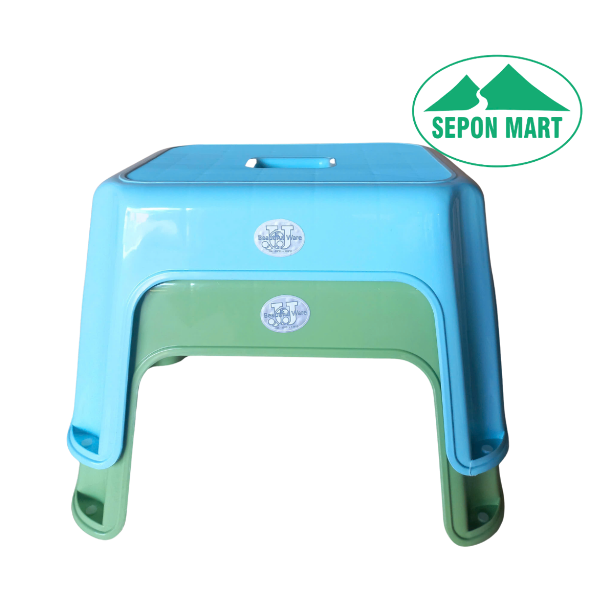 Ghế nhựa hình chữ nhật thấp (28.5x35.5x21.5cm), Mã số: JCJ-1165