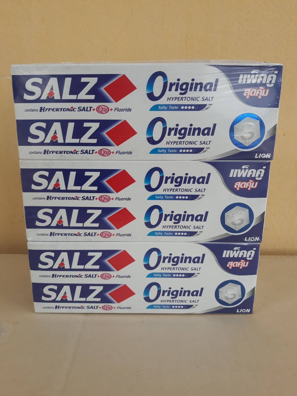 Kem đánh răng SALZ 140g x 2 ống (Original - T/C muối), Mã số: 8850002008939