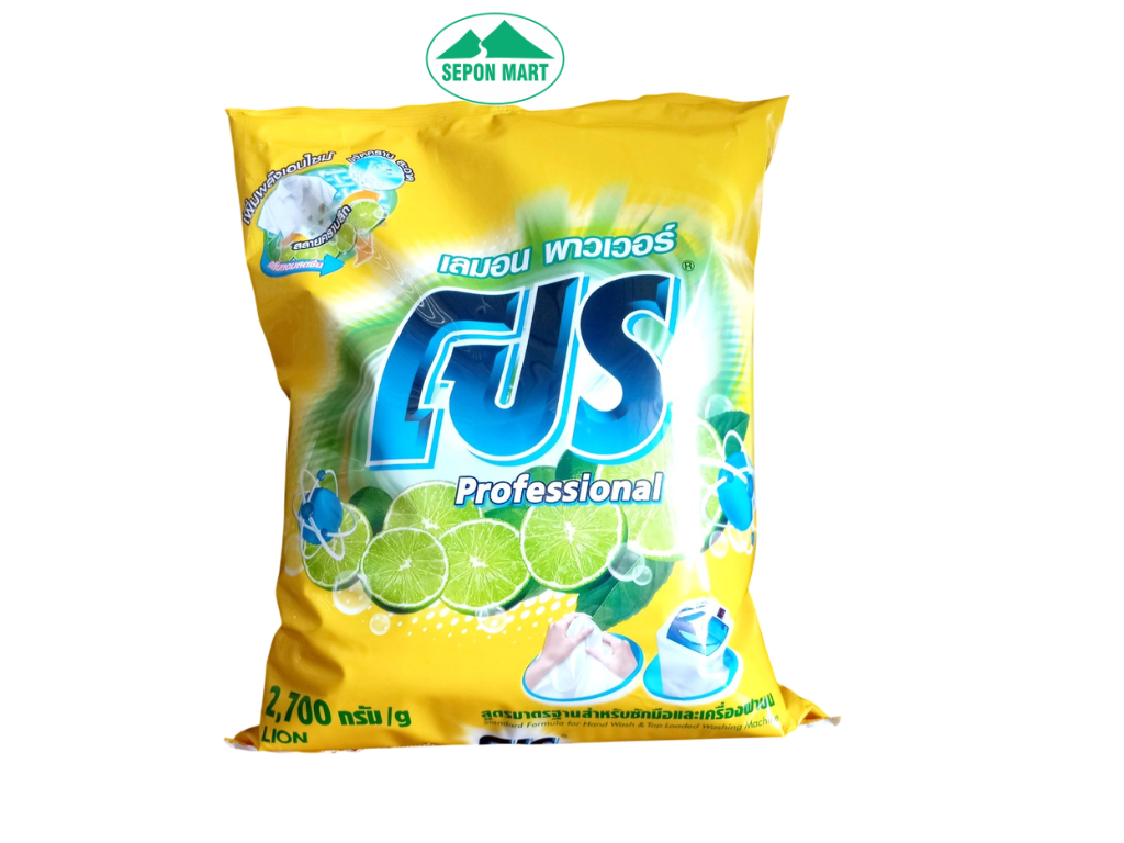 Bột giặt Pro 2.7kg vàng - hương chanh khử mùi (Lemon Power), Mã số: 8850002027657