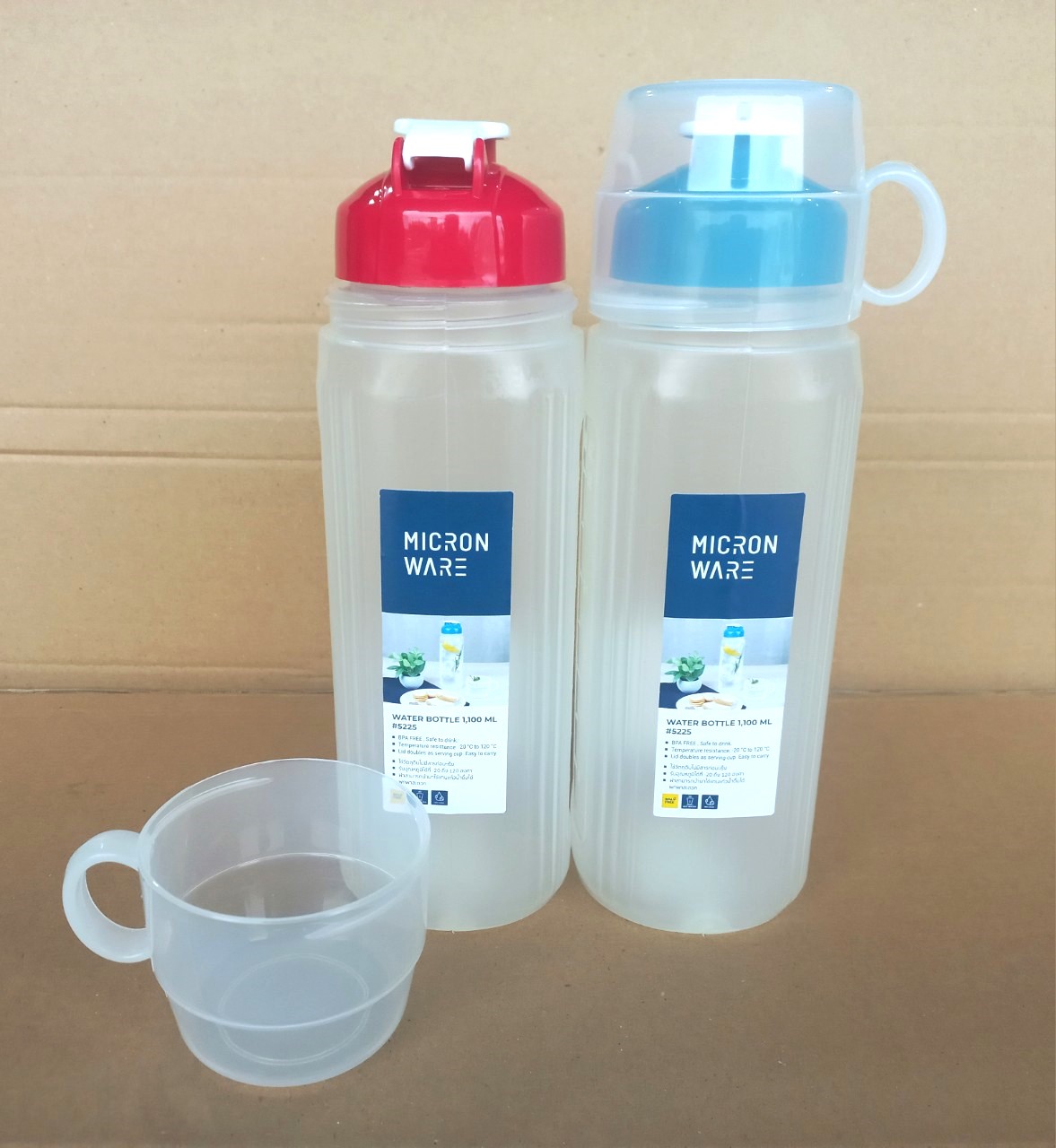 Chai đựng nước có nắp 1,1 lít (8x26.5cm), Mã số: 5225