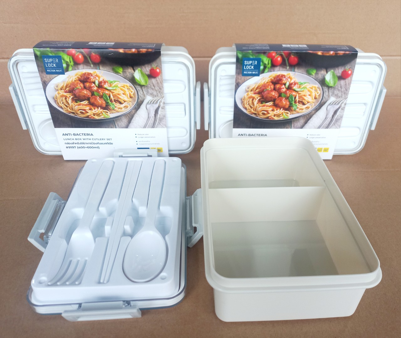 Hộp đựng cơm văn phòng 1000ml (15x21x7.5cm), Mã số: 9197