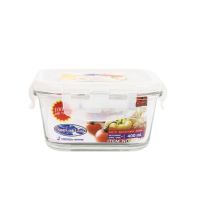 Hộp đựng thực phẩm thủy tinh cao cấp dùng trong tủ lạnh & LVS 400 ml (7.1x6.2x21cm), Mã số: 6085