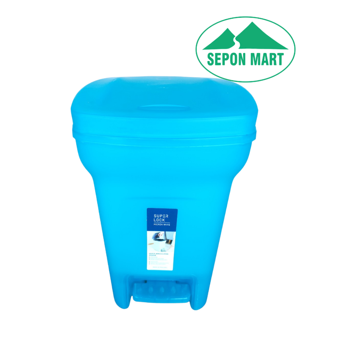 Thùng rác 2 lớp 6 lít có bàn đạp (20.5x26.5x33.5cm), Mã số: 5668