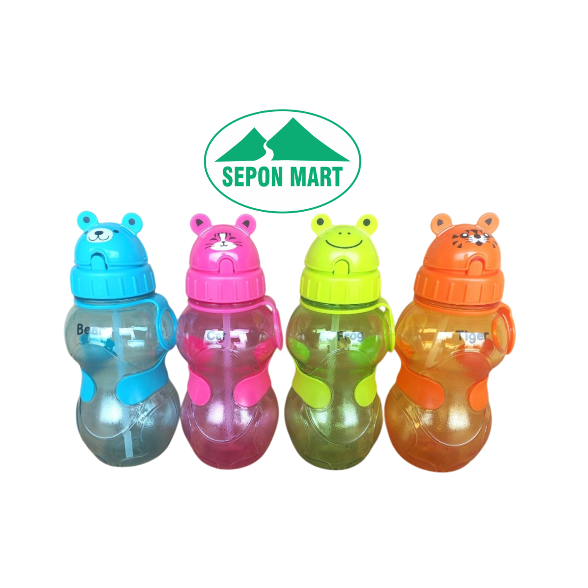 Bình đựng nước trẻ em có vòi hút 650ml (9x9x22cm), mã số: PNP3424/37