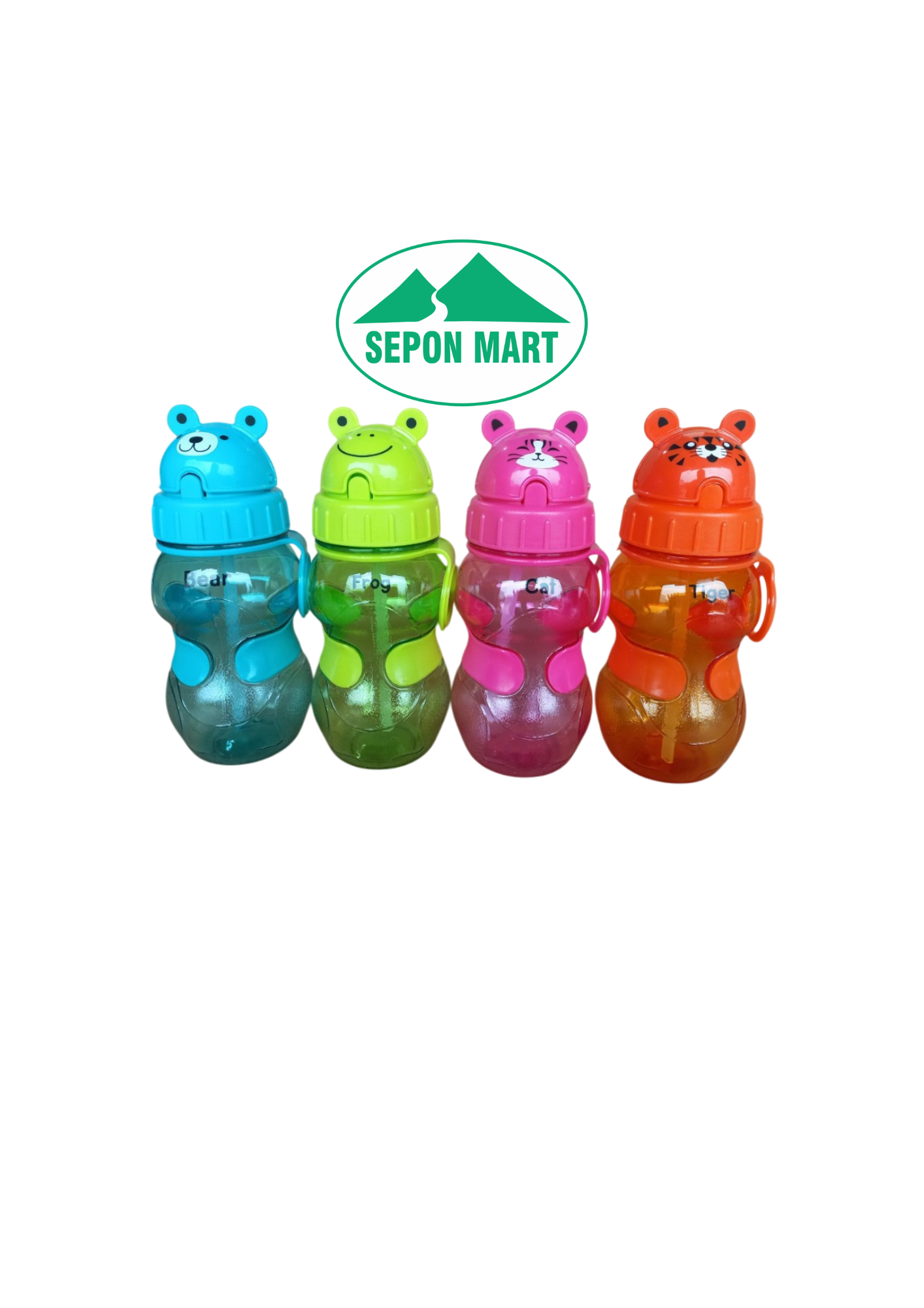 Bình đựng nước trẻ em có vòi hút 350ml (7.5x7.5x18.5cm), mã số: PNP3423/37E-P4