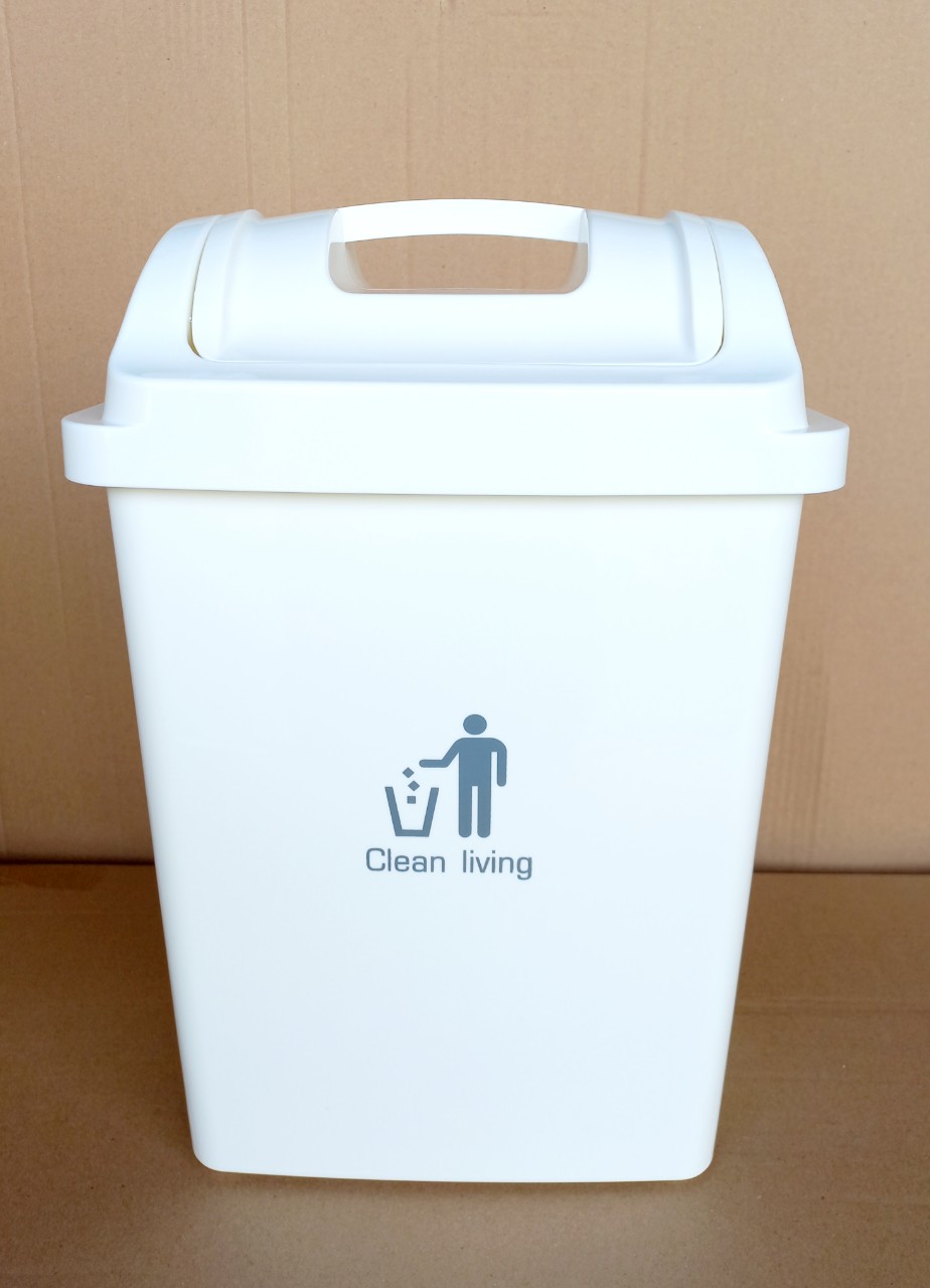 Thùng rác nắp lật 9 lít (18x25.5x37cm), mã số: PN6064
