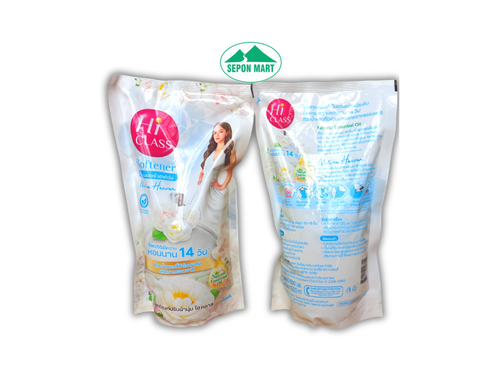 Nước xã Hiclass tinh dầu tự nhiên 500ml (Nature Heaven - trắng), Mã số: 8850002016804