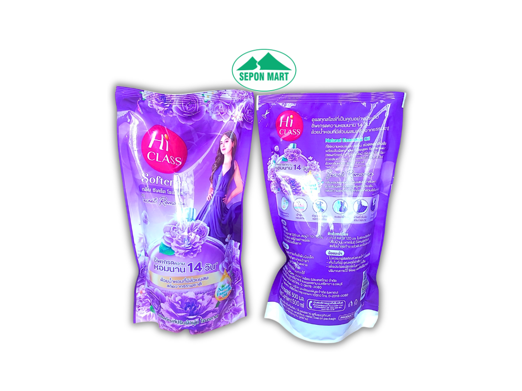 Nước xã Hiclass tinh dầu tự nhiên 500ml (Secret Romance - tím), Mã số: 8850002017467