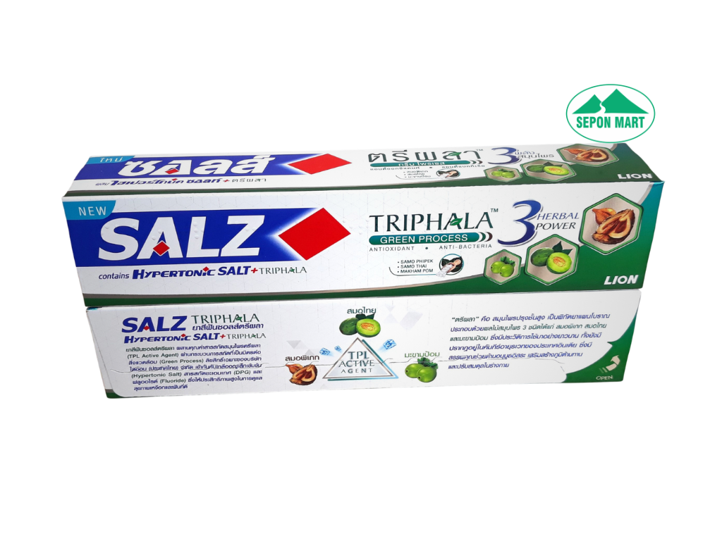 Kem đánh răng SALZ 160g (Triphala - T/C muối thảo mộc), Mã số: 8850002032910