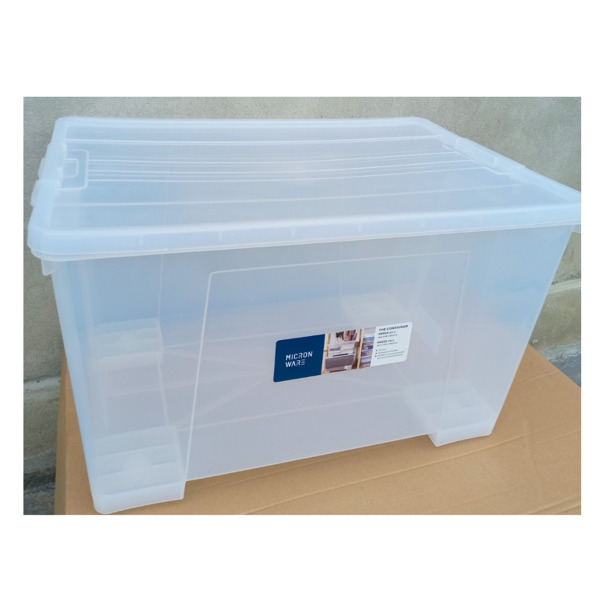 Thùng đựng đồ đa năng nhựa trong tiện dụng 110 lít (đựng chăn màn, áo ấm...(71.5x47.5x42.5cm), Mã số: 6655