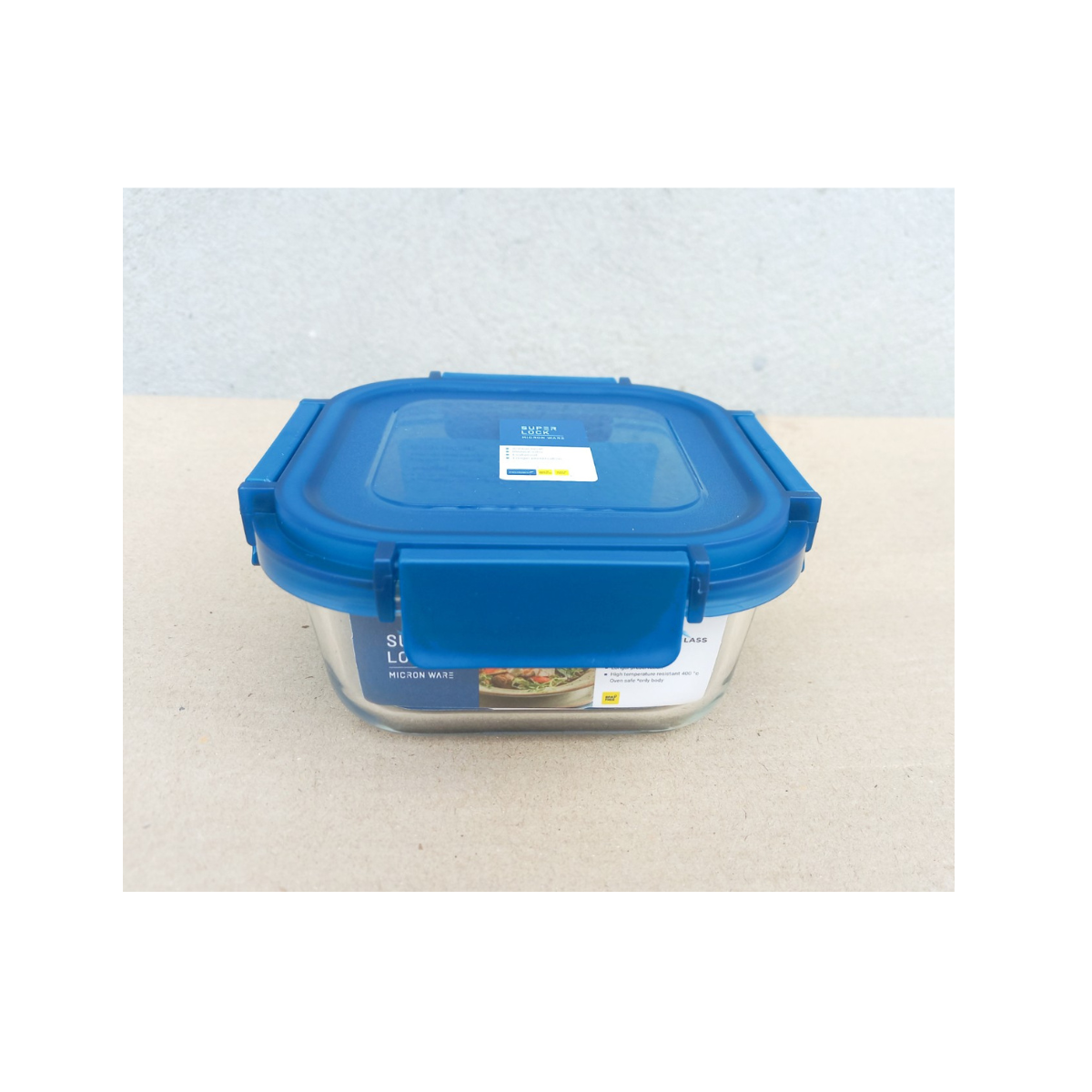 Hộp đựng thực phẩm thủy tinh cao cấp dùng trong tủ lạnh & LVS 520ml - vuông (14.5x6.3cm), Mã số: 6217