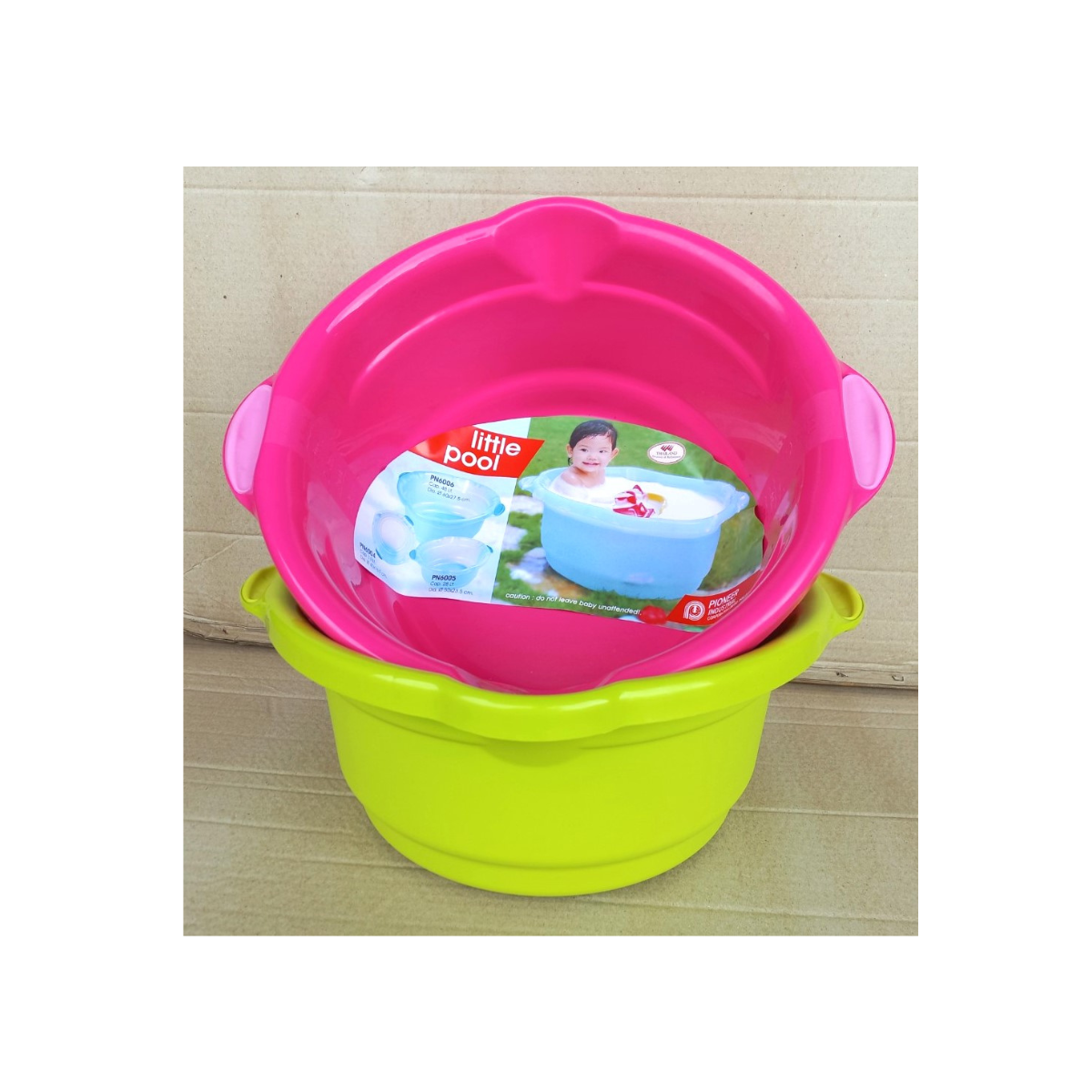 Chậu nhựa màu có quai 14 lít (40x18cm), Mã số: PN6004-PP