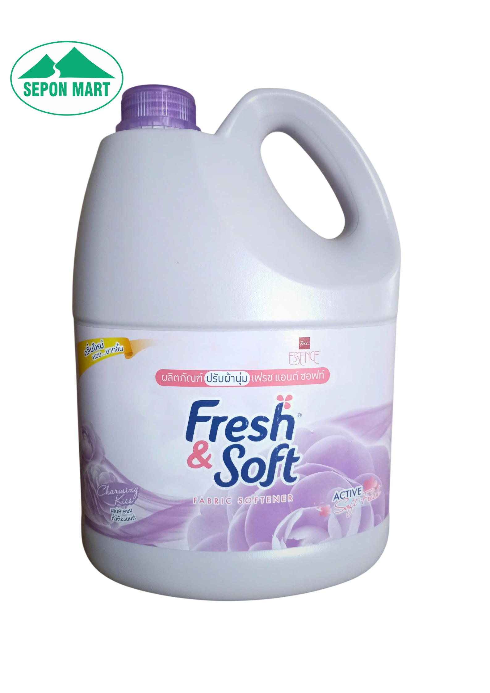 Nước xã mềm vải Fresh & Soft 3600ml (Charming Kiss - tím)