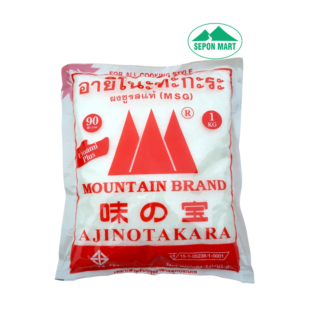Bột ngọt Ajinotakara Mountain Brand 1000g