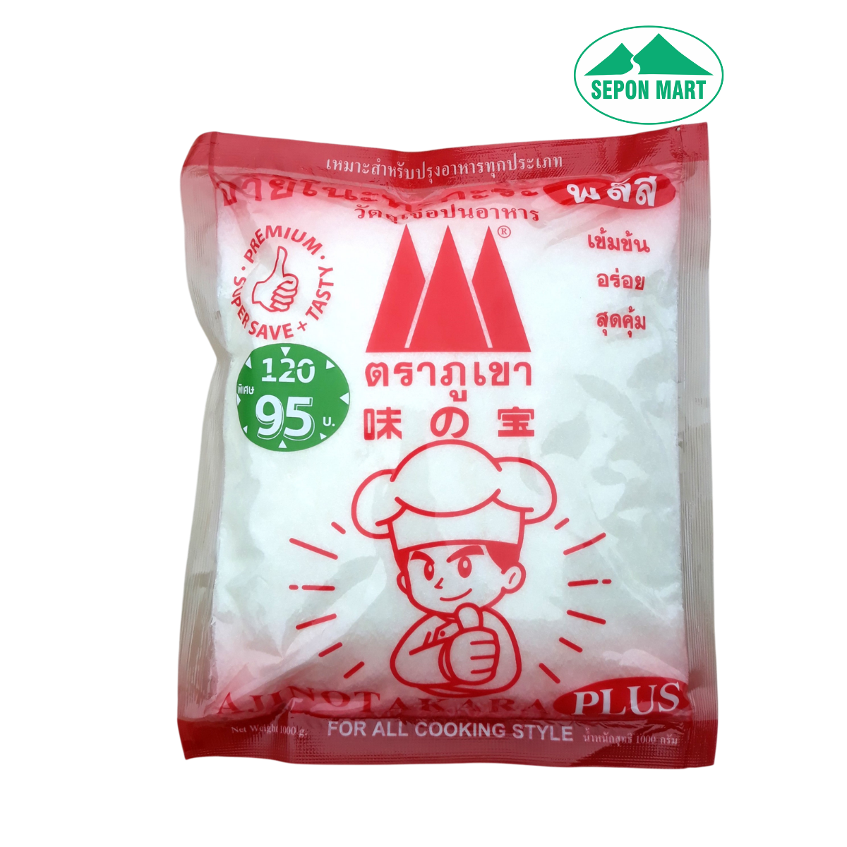 Bột ngọt Ajinotakara Plus Mountain Brand 1000g