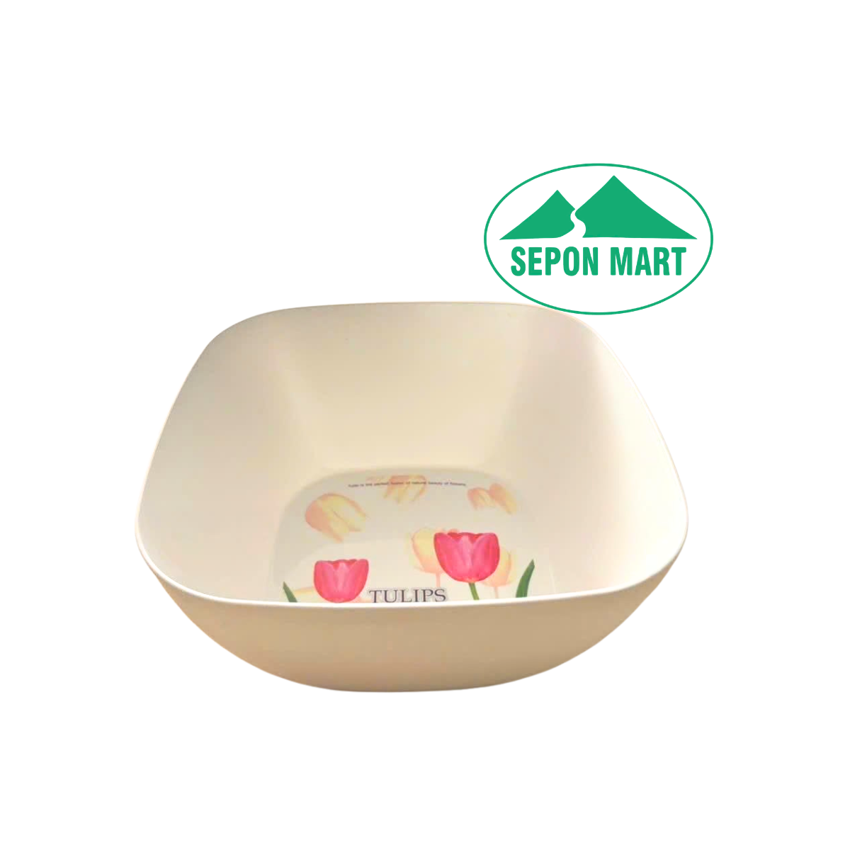 Tô vuông cỡ lớn hoa tuylip (24x24x11.5cm), Mã số: TLB-12