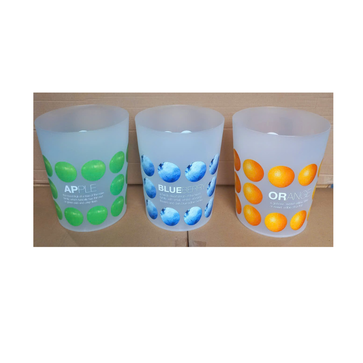 Sọt rác có hoa văn 5.5 lít (20x24cm), Mã số: PN672I