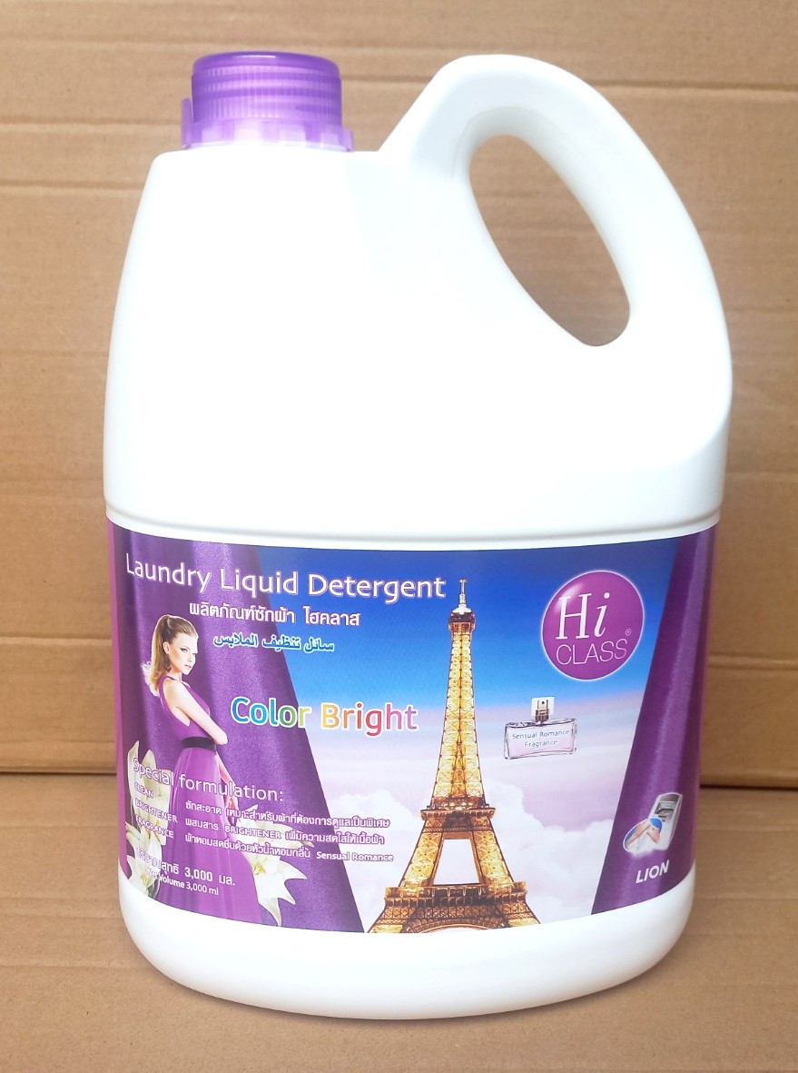 Nước giặt Hiclass 3000ml (Color bright - tím), Mã số: 8850002806498