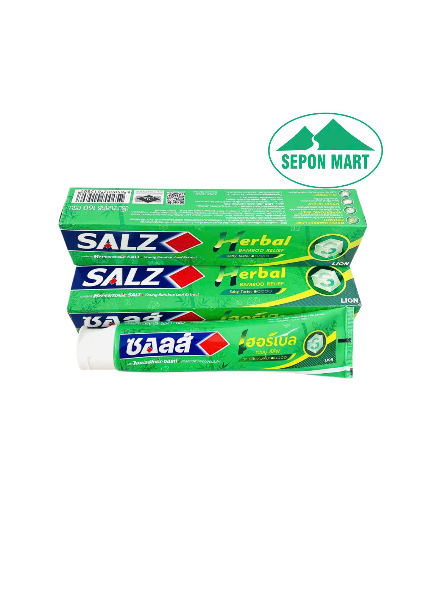 Kem đánh răng SALZ 140g (Herbal Bamboo - T/C muối thảo mộc lá tre non), Mã số: 8850002015807