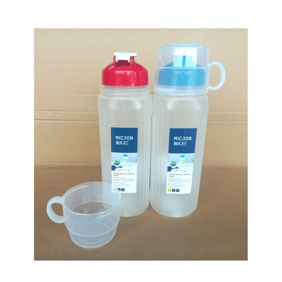 Chai đựng nước có nắp 1,1 lít (8x26.5cm), Mã số: 5225