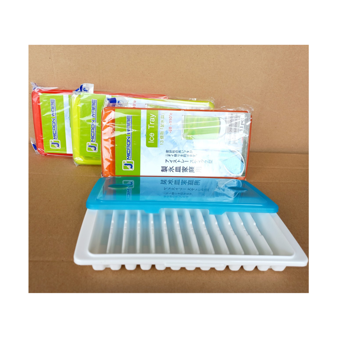 Khay làm đá có nắp đậy 13 viên dài (12x25x3cm), Mã số: 5101
