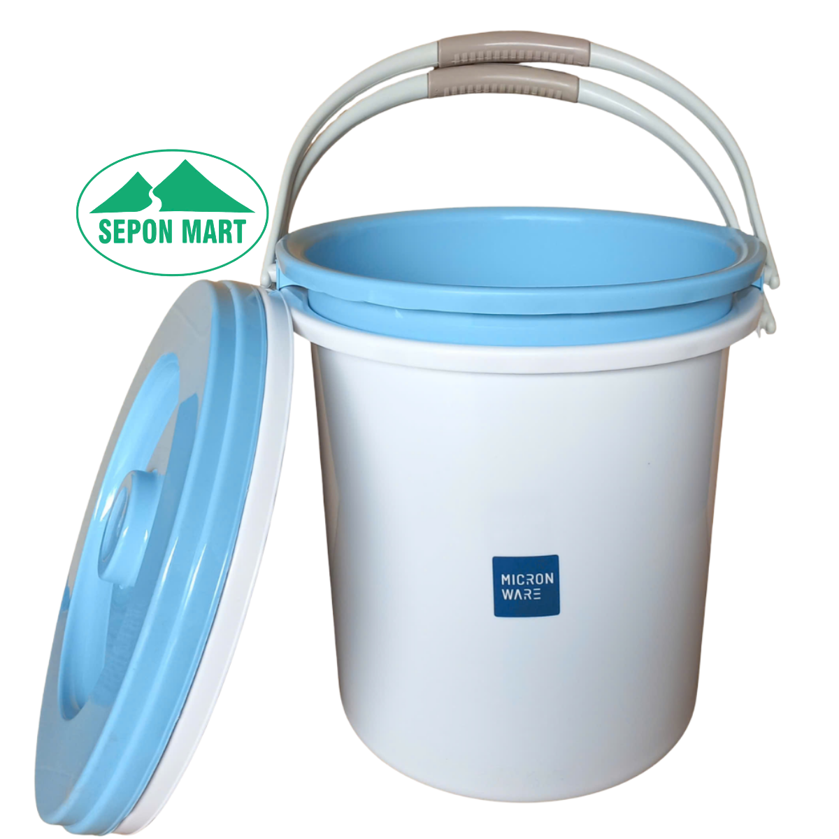 Xô nhựa có nắp 20 lít (34x32 cm), mã số: DW6.5GL