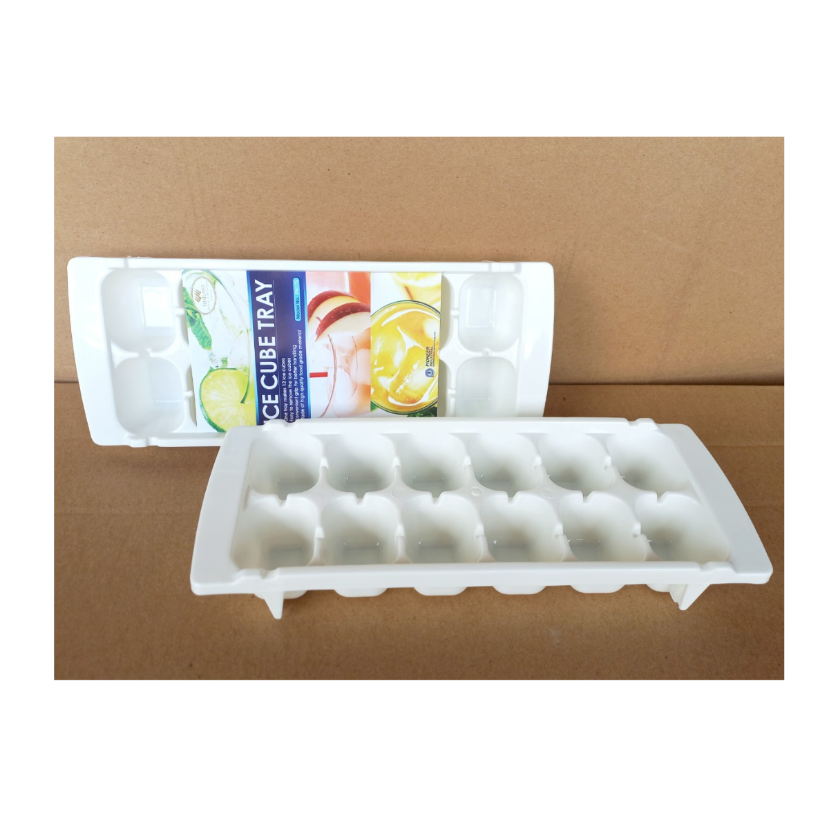 Khay làm đá nhựa trắng 12 viên (11x28x4cm), mã số: PN175-P13