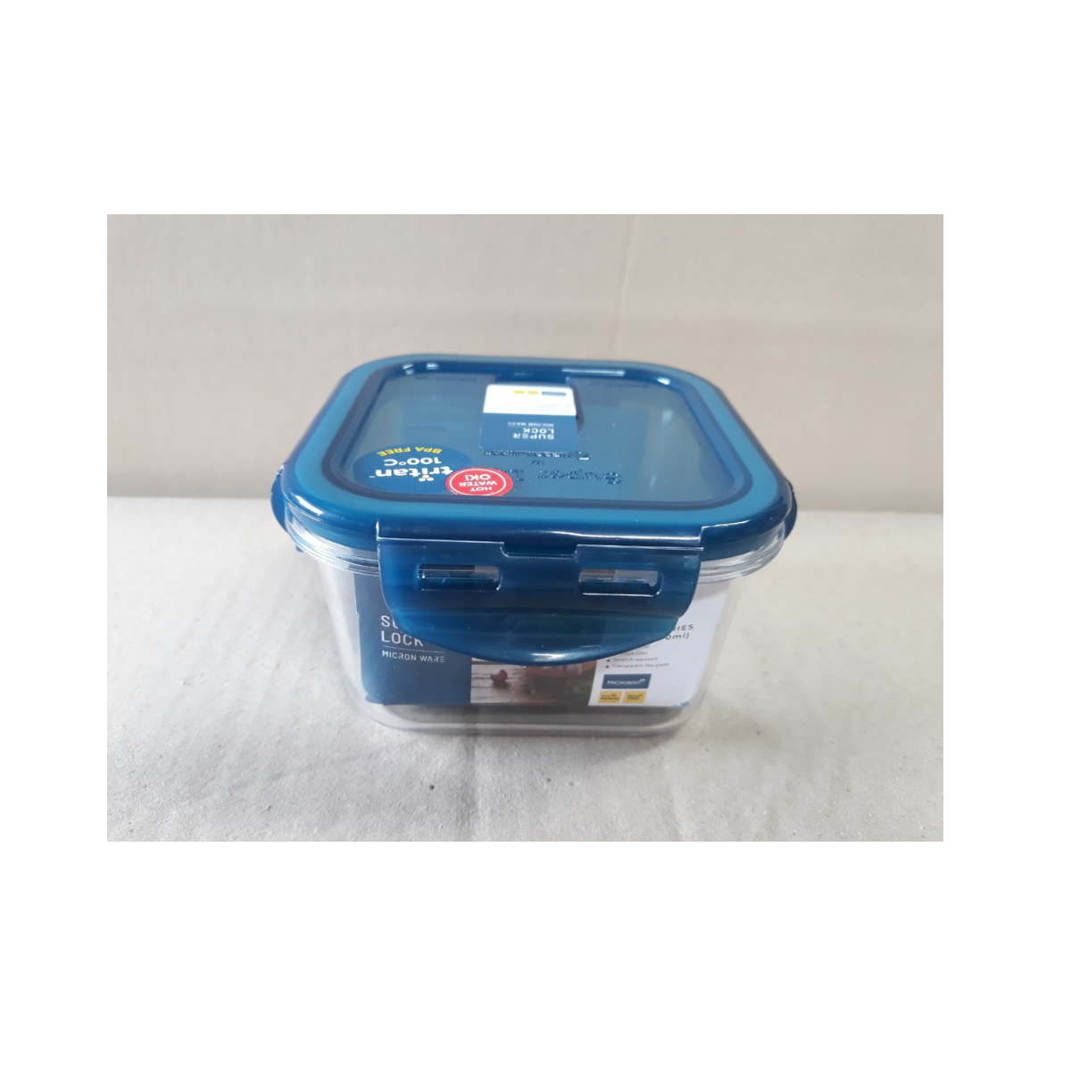 Hộp đựng thực phẩm cao cấp Tritan dùng trong tủ lạnh & LVS 500ml - vuông (12.2x12.2x6.7cm), Mã số: 6885