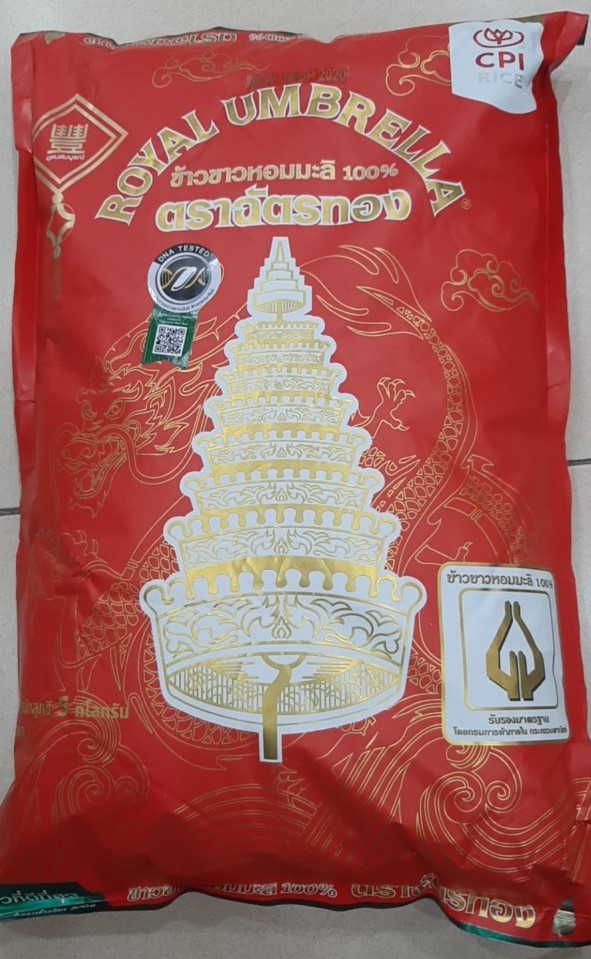 Gạo thơm Thái Hom Mali Royal Umbrella 5kg